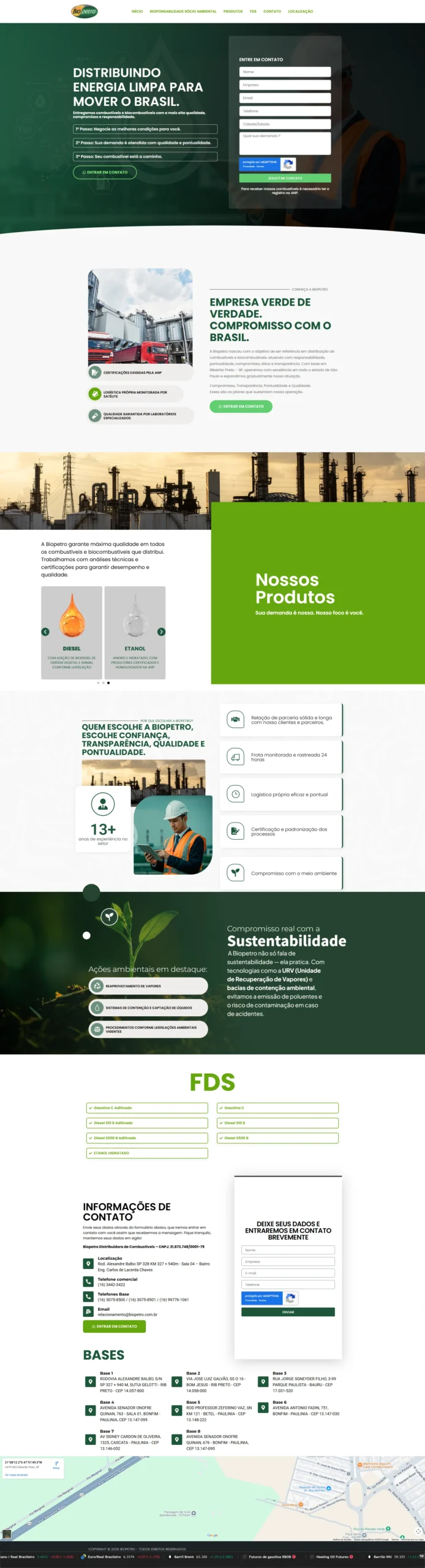 Screenshot de biopetro.com.br