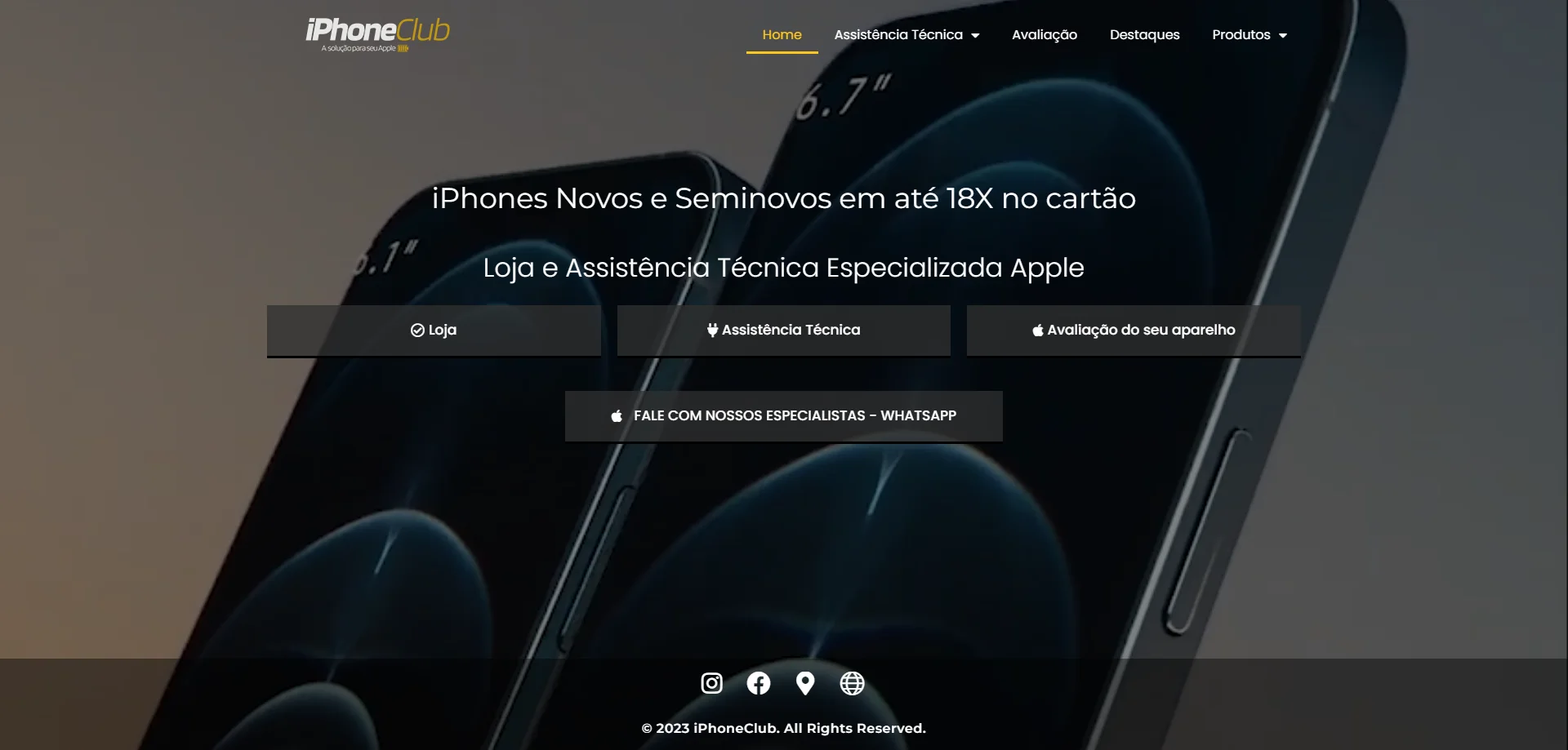 Screenshot de iphoneclub.com.br