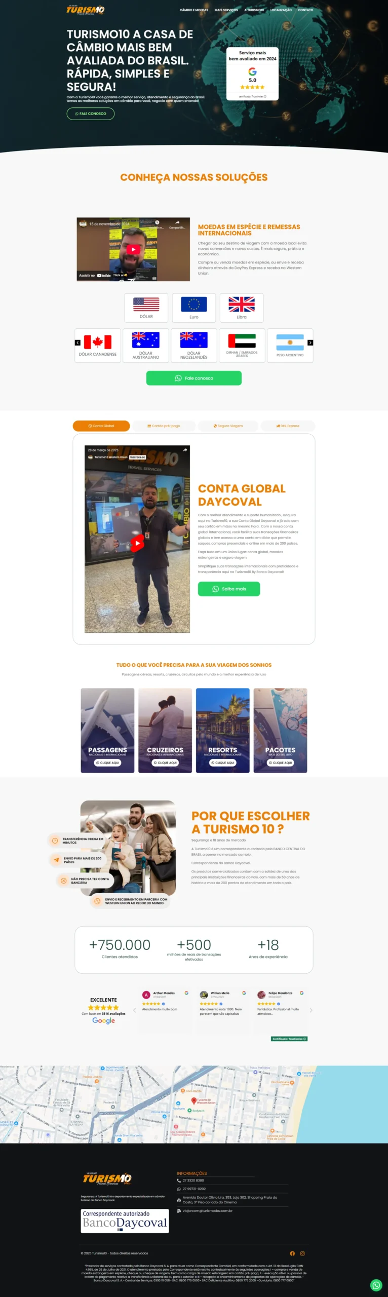 Screenshot de turismodez.com.br